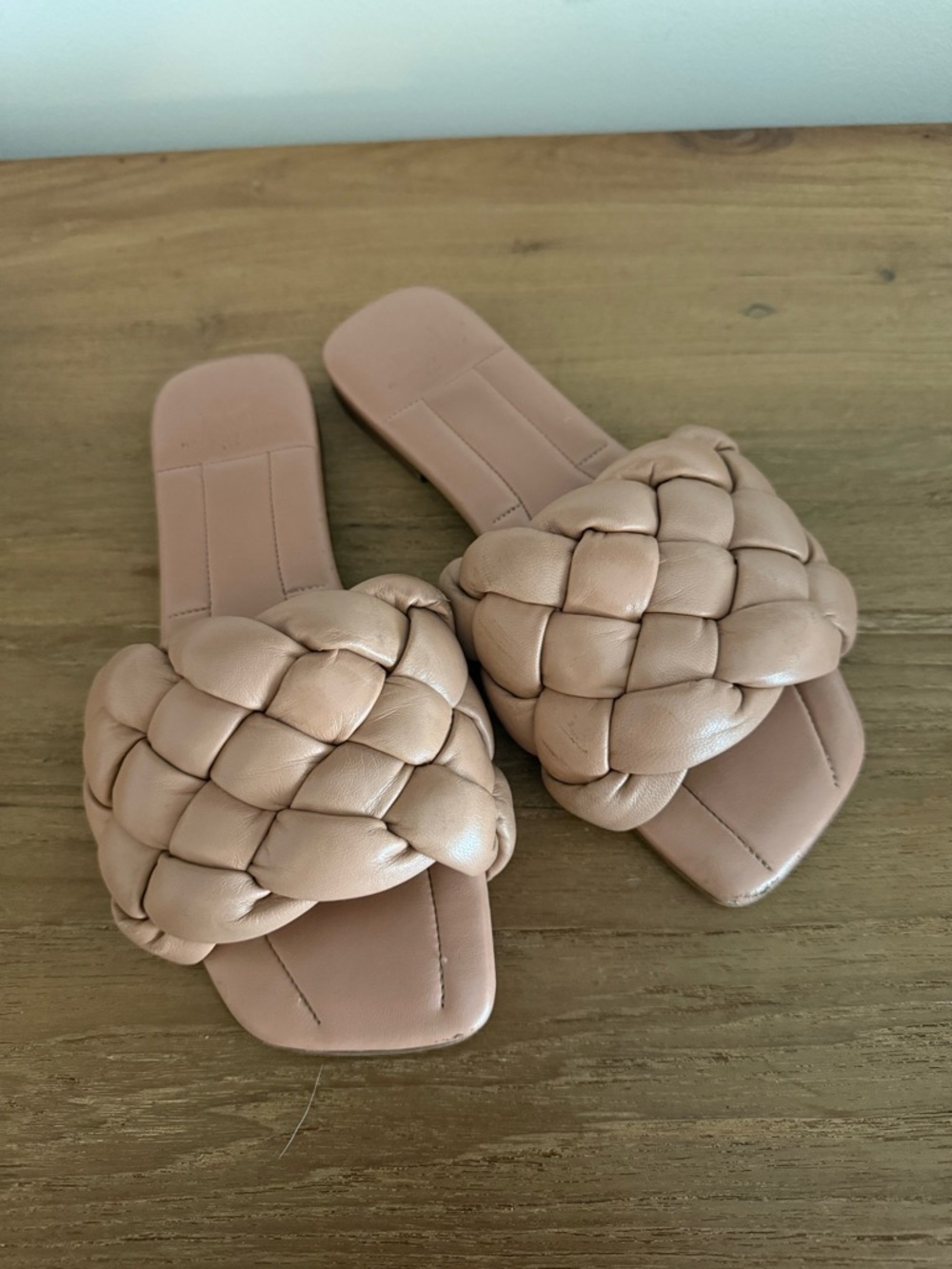 Marc Fisher Braided Slide Sandals in Blush